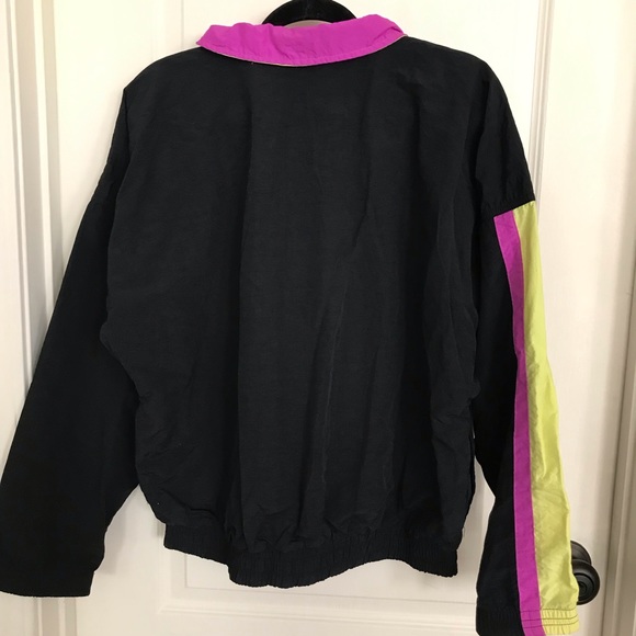 A beautiful black/magenta pink FILA zip up track jacket, Size Small - Picture 9 of 14
